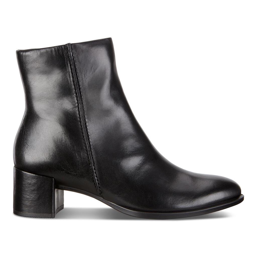 Ecco Shape 35 Block Womens Ankle Boots In Black - India LWH-423805